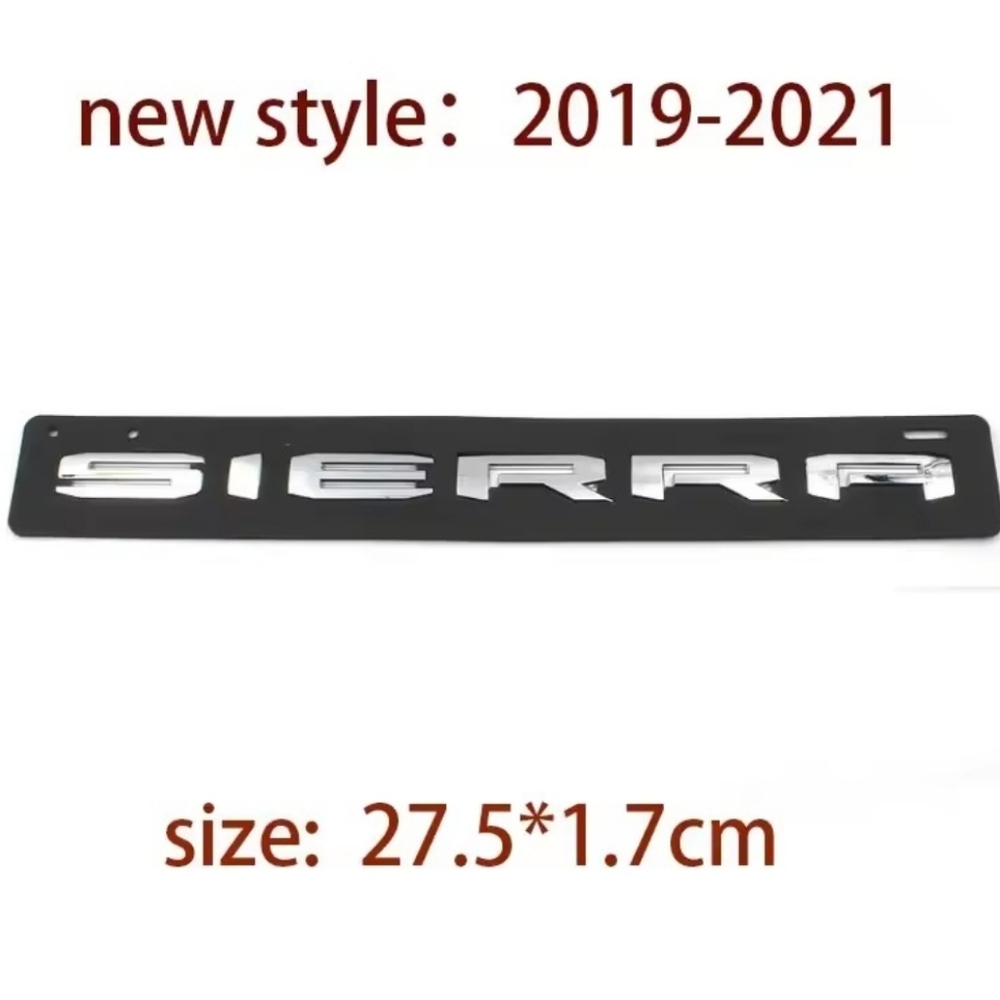 GMC Sierra Black Emblem Badge Adhesive